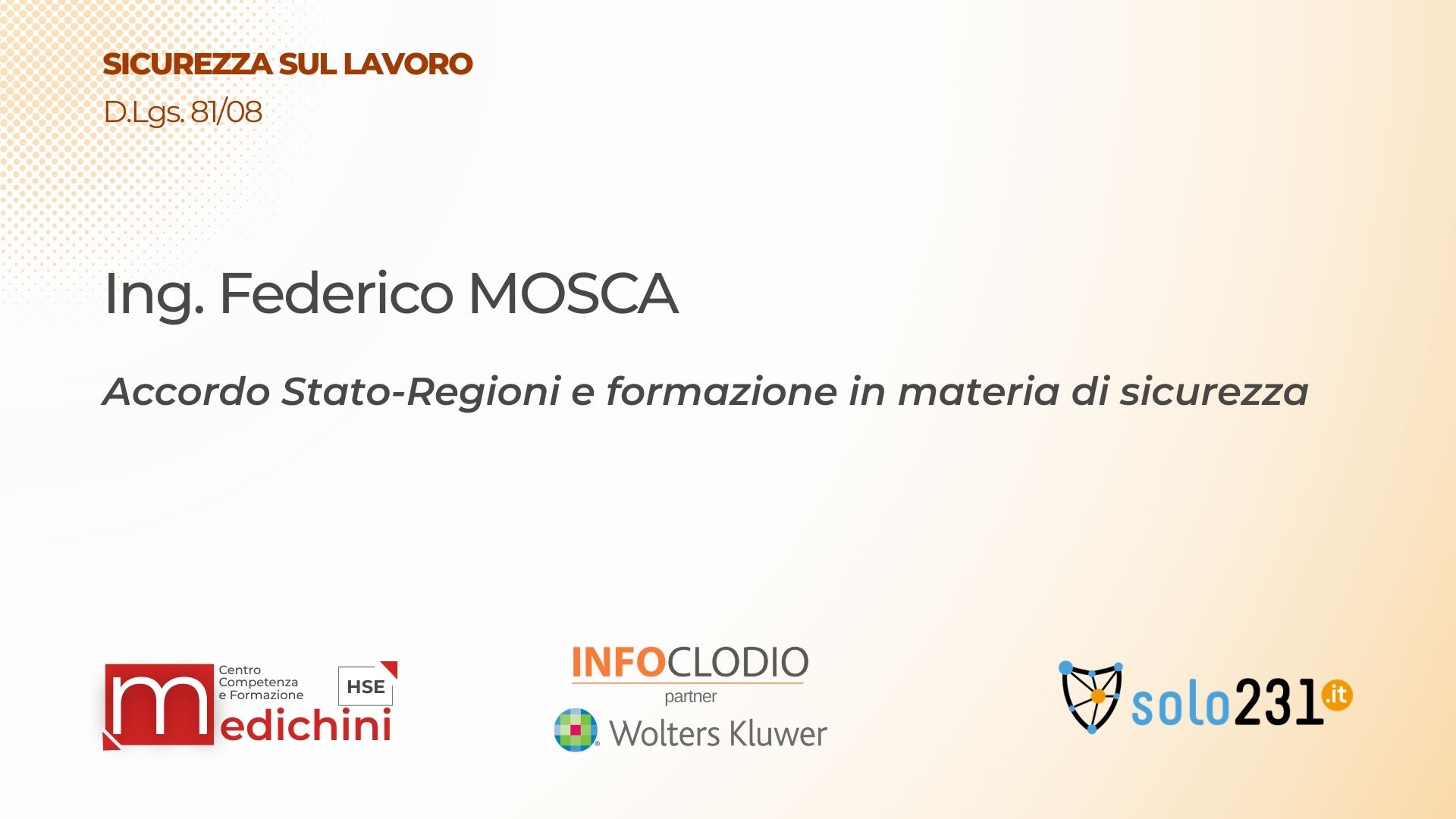 Accordo Stato-Regioni e formazione in materia di sicurezza